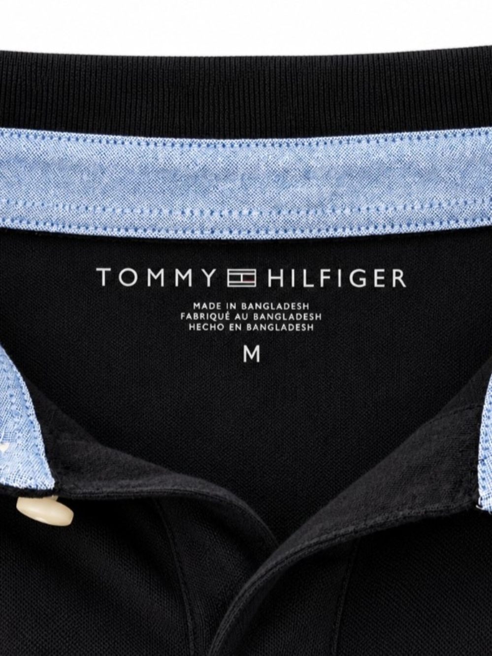 Black Tommy Hilfiger Polo